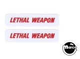 LETHAL WEAPON (DE) Gun decal