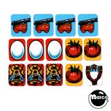 Stickers & Decals-HOOK (Data East) 14 PC Target Decal Set