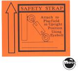 Stickers & Decals-Decal Data East "Safety Strap"