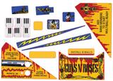 Stickers & Decals-GUNS N ROSES (Data East) decal set