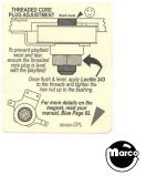 Stickers & Decals-Threaded core plug adjustment label