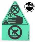 -BATMAN (Stern) Crane Warning decal symbols