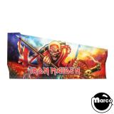 Backbox Art-IRON MAIDEN PRO (Stern SPI) Decal cabinet left