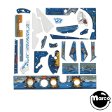 Playfield Plastics-TORPEDO ALLEY  (Data East) Plastic set