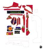 TEENAGE TURTLES (Data East) Plastic set