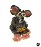 Molded Figures & Toys-CUT THE CHEESE (Sega) Mouse figurine