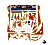 Playfield Plastics-SHARKEY'S SHOOTOUT (Stern) Plastics set