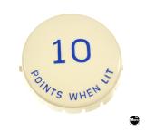 Pop Bumper Caps-Pop bumper cap "10 Points W/Lit" blue