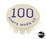 Pop Bumper Caps-Pop bumper cap GTB "100 Pts W/Lit" blue