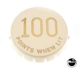 Pop bumper cap GTB "100 Pts W/Lit" gold