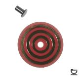 Target face - round bullseye purple/gold
