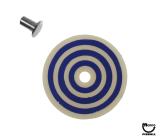 Target face - round bullseye white/blue
