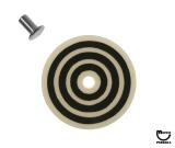 Target face - round bullseye white/black