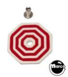 Target face - octagon bullseye white/red