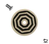 Target face - octogon bullseye white/black