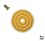 Target face - octogon bullseye white/yellow
