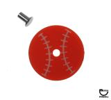 Target face - round baseball red/white