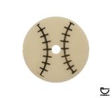 Target face - round baseball white/black