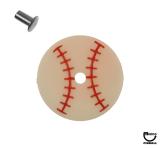 Target face - round baseball white/red