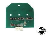 Boards - Switches & Sensor-Drop target 3 bank PCB assembly Williams