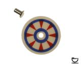 -Target face - round spokes red/blue