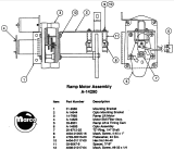 -SLUGFEST (Williams) Ramp motor assembly