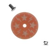 Target face - round stars & bolts purple/white