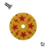 Target face - round stars & bolts yellow/red