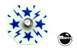 Target face - octagon stars & bolts white/blue