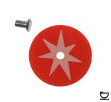 -Target face - round star red/white