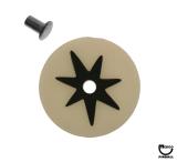 Target face - round star white/black