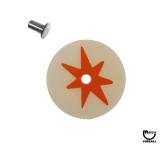 Target face - round star white/orange