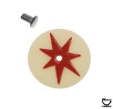Target face - round star white/red