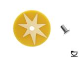 Target face - round star yellow/gold