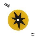 -Target face - round star yellow/black