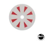 Target face - round spokes white/red