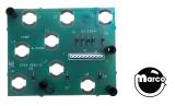 Boards - Displays & Display Controllers-8 lamp pcb assy-w/spacers