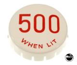 Pop bumper cap GTB "500 When Lit" red