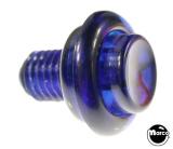 Switches-Pushbutton 1-1/8 inch blue transparent
