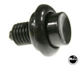 Pushbutton 1-1/8 inch black no spring