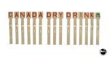 CANADA DRY (Gottlieb) Drop target set