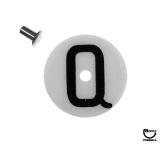 Target face - round 'Q' white/black