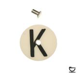 Target face - round 'K' white/black