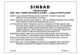 -SINBAD SS (Gottlieb) Score cards (4)