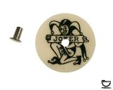 Target face - round Joker white/black