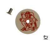Target face - round Joker white/red
