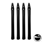 Cabinet-Leg - 28-1/2 inch Black smooth set of 4