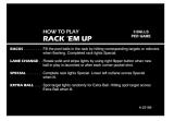 -RACK EM UP (Gottlieb) Score Cards