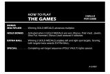 THE GAMES (Gottlieb) Score card set (9)