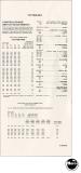 Score / Instruction Cards-Switch adjustment chart Gottlieb System 80B